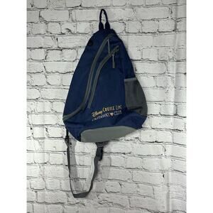 Disney Cruise Line Castaway Club Sling Shoulder Bag Backpack Crossbody Bag Blue